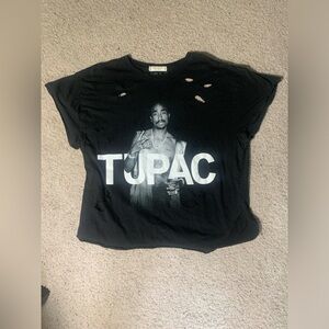 2PAC Distressed T Shirt M
